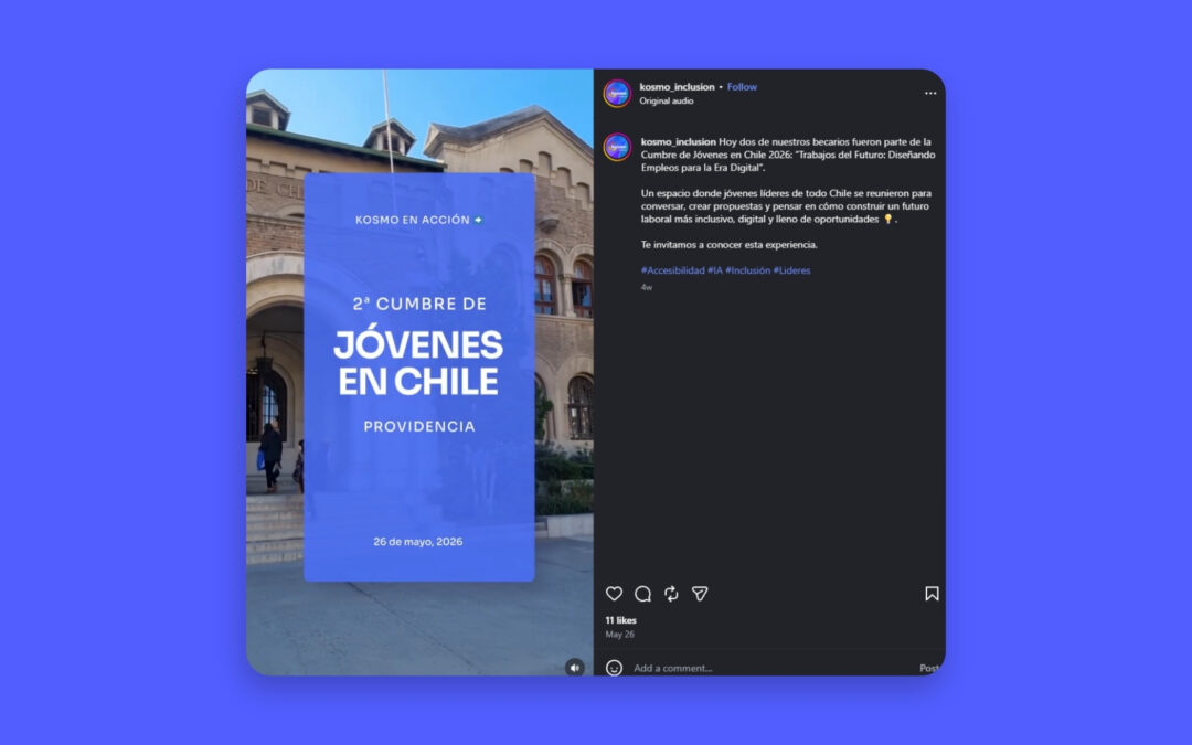 Becarios participaron en la Cumbre de Jóvenes Chile 2026 sobre empleos del futuro