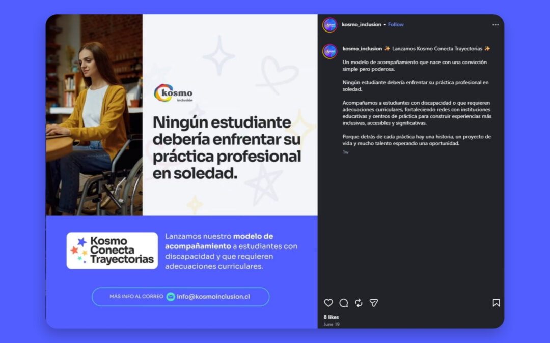 Kosmo Inclusión lanza «Kosmo Conecta Trayectorias», un modelo de acompañamiento para prácticas profesionales inclusivas